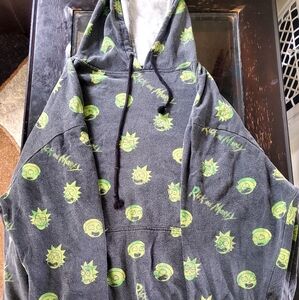 Grey rick and morty hoodie